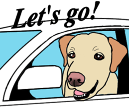 JULIA the Labrador Retriever sticker #14634863