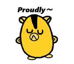 Maron (Hamster) 's daily life (English) sticker #14634990