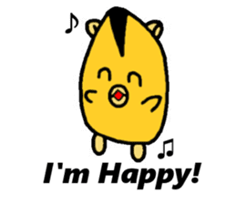 Maron (Hamster) 's daily life (English) sticker #14634997