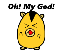 Maron (Hamster) 's daily life (English) sticker #14634998