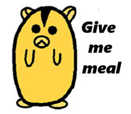 Maron (Hamster) 's daily life (English) sticker #14635004