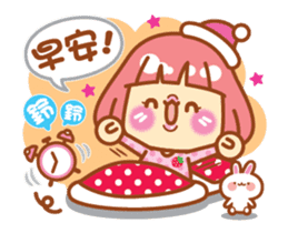 Lin Lin and Machi rabbit are moving up 2 sticker #14635558