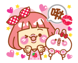 Lin Lin and Machi rabbit are moving up 2 sticker #14635559