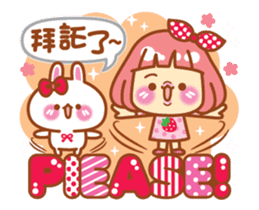 Lin Lin and Machi rabbit are moving up 2 sticker #14635567