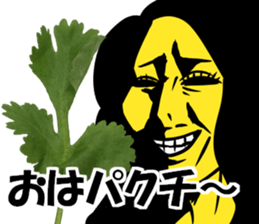 coriander lady sticker #14635654