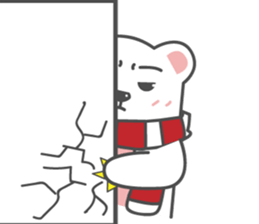 Bear and Scart sticker #14635668