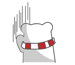 Bear and Scart sticker #14635671