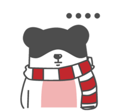 Bear and Scart sticker #14635672