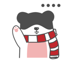 Bear and Scart sticker #14635673