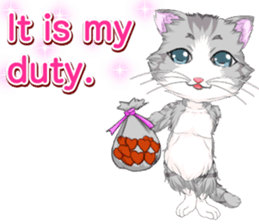 Lovely Cat Valentine English sticker #14636134