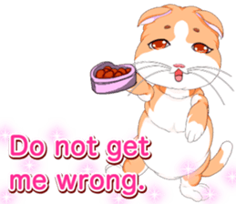 Lovely Cat Valentine English sticker #14636135