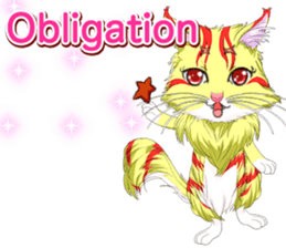 Lovely Cat Valentine English sticker #14636137