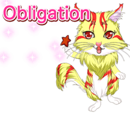 Lovely Cat Valentine English sticker #14636137