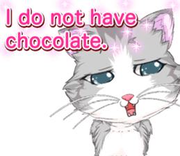 Lovely Cat Valentine English sticker #14636138