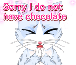 Lovely Cat Valentine English sticker #14636140