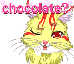 Lovely Cat Valentine English sticker #14636141