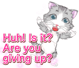 Lovely Cat Valentine English sticker #14636146