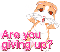 Lovely Cat Valentine English sticker #14636147