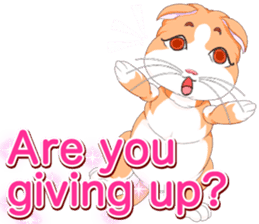 Lovely Cat Valentine English sticker #14636147