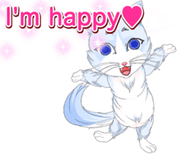 Lovely Cat Valentine English sticker #14636148