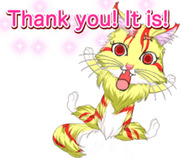 Lovely Cat Valentine English sticker #14636149