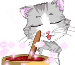 Lovely Cat Valentine English sticker #14636150