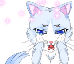 Lovely Cat Valentine English sticker #14636156