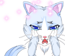 Lovely Cat Valentine English sticker #14636156