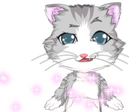 Lovely Cat Valentine English sticker #14636158