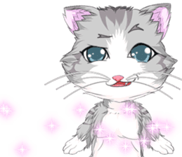 Lovely Cat Valentine English sticker #14636158