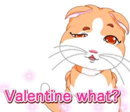 Lovely Cat Valentine English sticker #14636159