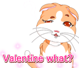 Lovely Cat Valentine English sticker #14636159