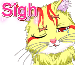 Lovely Cat Valentine English sticker #14636161