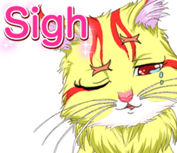 Lovely Cat Valentine English sticker #14636161
