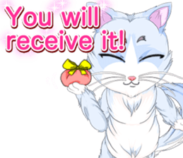 Lovely Cat Valentine English sticker #14636164