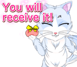 Lovely Cat Valentine English sticker #14636164