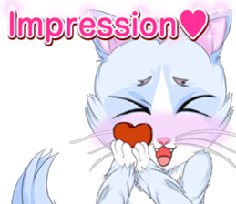 Lovely Cat Valentine English sticker #14636168