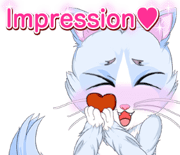Lovely Cat Valentine English sticker #14636168