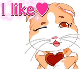 Lovely Cat Valentine English sticker #14636171