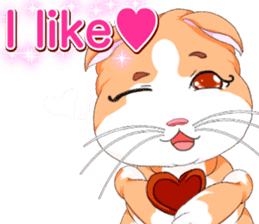 Lovely Cat Valentine English sticker #14636171