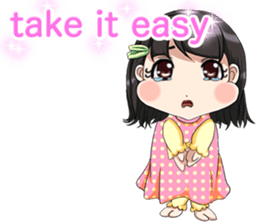 Lovely Roguish Baby English sticker #14637682