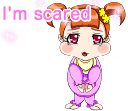 Lovely Roguish Baby English sticker #14637684