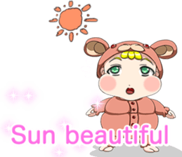 Lovely Roguish Baby English sticker #14637685