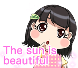 Lovely Roguish Baby English sticker #14637686