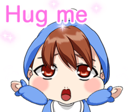 Lovely Roguish Baby English sticker #14637687