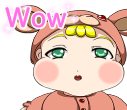 Lovely Roguish Baby English sticker #14637689