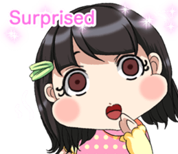 Lovely Roguish Baby English sticker #14637690