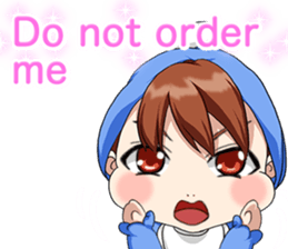 Lovely Roguish Baby English sticker #14637696