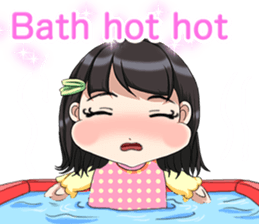 Lovely Roguish Baby English sticker #14637699