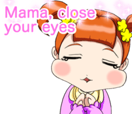 Lovely Roguish Baby English sticker #14637701